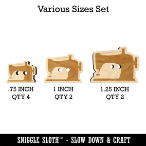 Sewing Machine Silhouette Wood Buttons for Sewing Knitting Crochet DIY Craft