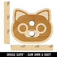 Round Cat Face Wood Buttons for Sewing Knitting Crochet DIY Craft