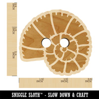 Spiral Ammonite Fossil Marine Mollusk Wood Buttons for Sewing Knitting Crochet DIY Craft