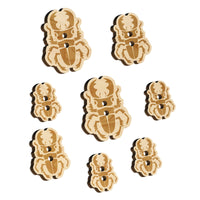 Stag Beetle Wood Buttons for Sewing Knitting Crochet DIY Craft