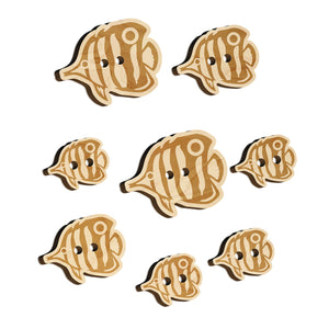 Butterfly Fish Wood Buttons for Sewing Knitting Crochet DIY Craft