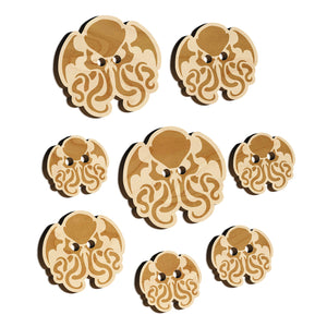 Cthulhu Eldritch Horror Scary Wood Buttons for Sewing Knitting Crochet DIY Craft