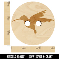 Hummingbird Silhouette Wood Buttons for Sewing Knitting Crochet DIY Craft