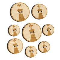 Chess Piece Black King Wood Buttons for Sewing Knitting Crochet DIY Craft