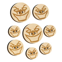 Evil Clown Face Wood Buttons for Sewing Knitting Crochet DIY Craft