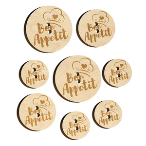 Bon Appetit Love Cooking Baking Wood Buttons for Sewing Knitting Crochet DIY Craft