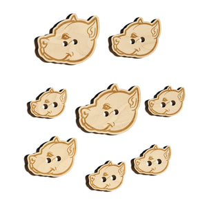 American Pit Bull Terrier Dog Head Wood Buttons for Sewing Knitting Crochet DIY Craft
