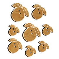 Guava Fruit Solid Wood Buttons for Sewing Knitting Crochet DIY Craft