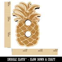Pineapple Fruit Drawing Wood Buttons for Sewing Knitting Crochet DIY Craft