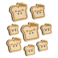 Cute and Kawaii French Toast Bread Wood Buttons for Sewing Knitting Crochet DIY Craft