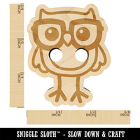 Owl Smart with Glasses Wood Buttons for Sewing Knitting Crochet DIY Craft