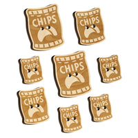 Bag of Potato Chips Snack Wood Buttons for Sewing Knitting Crochet DIY Craft