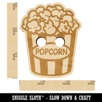 Big Bucket of Popcorn Movie Theater Wood Buttons for Sewing Knitting Crochet DIY Craft