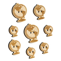 Explorer World Globe of Planet Earth Wood Buttons for Sewing Knitting Crochet DIY Craft