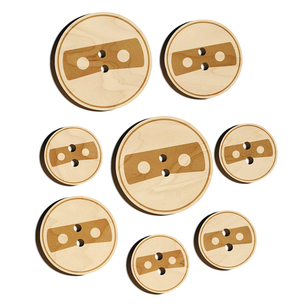 Masked Head Emoticon Wood Buttons for Sewing Knitting Crochet DIY Craft