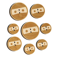 Masked Ninja Head Emoticon Wood Buttons for Sewing Knitting Crochet DIY Craft