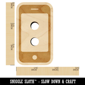 Mobile Tablet Phone Wood Buttons for Sewing Knitting Crochet DIY Craft