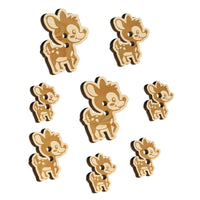 Adorable Baby Deer Fawn Wood Buttons for Sewing Knitting Crochet DIY Craft