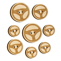 Car Steering Wheel for Driving Wood Buttons for Sewing Knitting Crochet DIY Craft