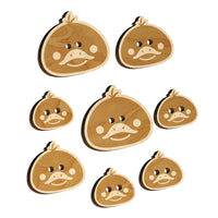 Delightful Dark Duckling Head Wood Buttons for Sewing Knitting Crochet DIY Craft