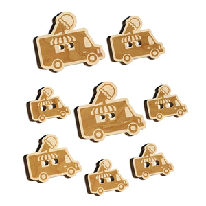 Ice Cream Truck Wood Buttons for Sewing Knitting Crochet DIY Craft