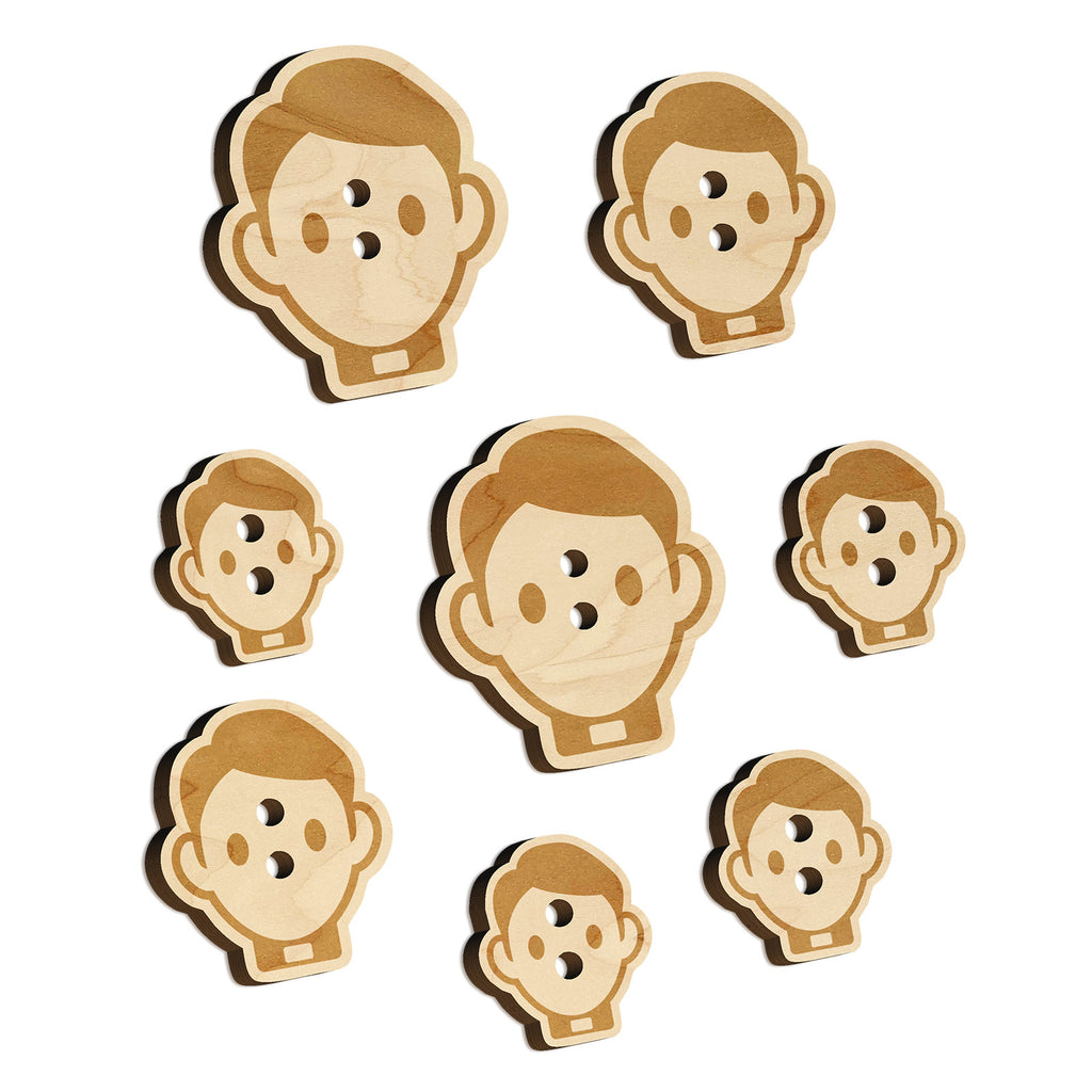 Occupation Father Priest Minister Icon Wood Buttons for Sewing Knitting Crochet DIY Craft