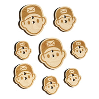 Occupation Mail Delivery Man Icon Wood Buttons for Sewing Knitting Crochet DIY Craft