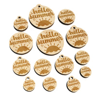 Hello Summer Mini Wood Shape Charms Jewelry DIY Craft