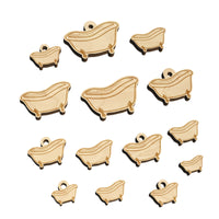 Cast Iron Bath Tub Mini Wood Shape Charms Jewelry DIY Craft