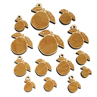 Guava Fruit Solid Mini Wood Shape Charms Jewelry DIY Craft