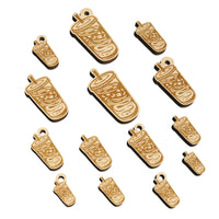 Iced Coffee To Go Mini Wood Shape Charms Jewelry DIY Craft