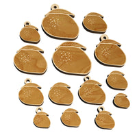 Mango Fruit Solid Mini Wood Shape Charms Jewelry DIY Craft