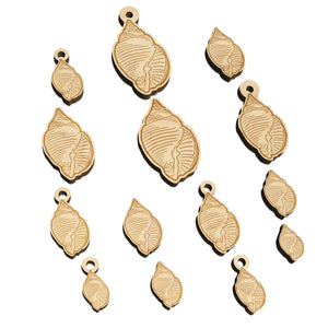 Nutmeg Shell Seashell Beach Mini Wood Shape Charms Jewelry DIY Craft