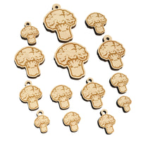 Cute Kawaii Broccoli Vegetable Mini Wood Shape Charms Jewelry DIY Craft