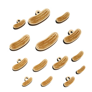 Vegetable Cucumber Mini Wood Shape Charms Jewelry DIY Craft