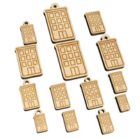 Business Building Skyscraper Mini Wood Shape Charms Jewelry DIY Craft