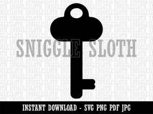 Key Simple Clipart Digital Download SVG PNG JPG PDF Cut Files