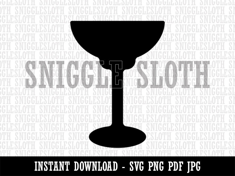 Margarita Glass Clipart Digital Download SVG PNG JPG PDF Cut Files