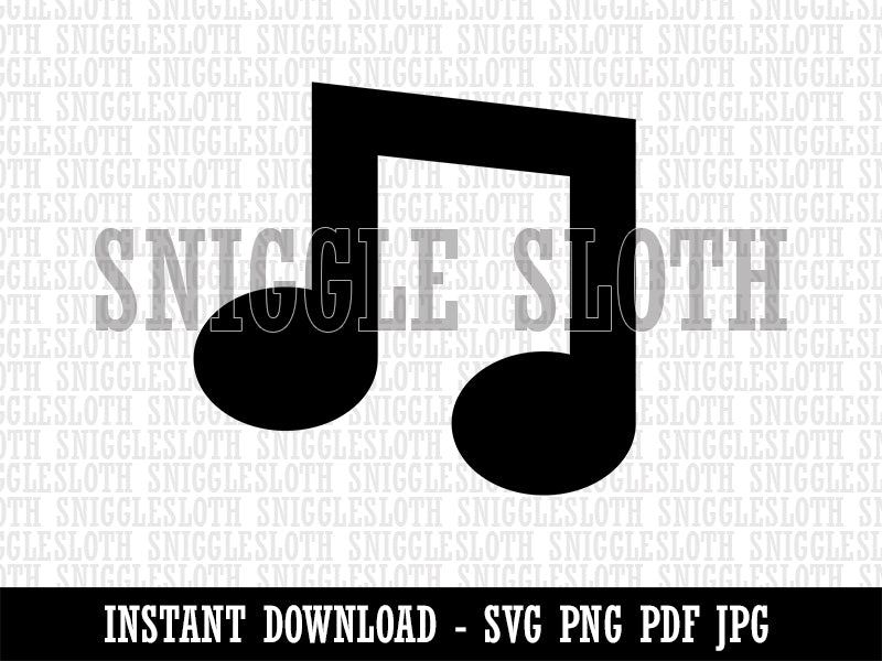 Music Eighth Notes Clipart Digital Download SVG PNG JPG PDF Cut Files