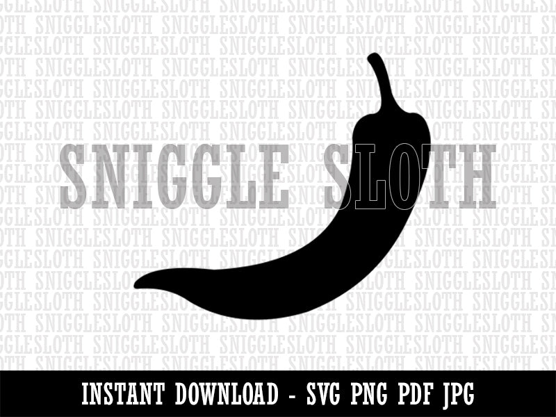 Chili Pepper Southwestern Clipart Digital Download SVG PNG JPG PDF Cut Files