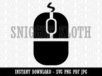 Computer Mouse Clipart Digital Download SVG PNG JPG PDF Cut Files