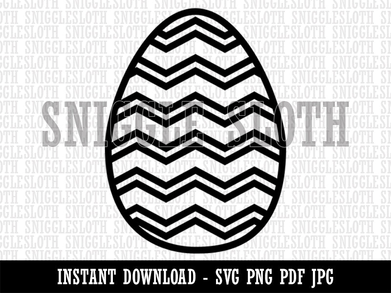Easter Egg Clipart Digital Download SVG PNG JPG PDF Cut Files