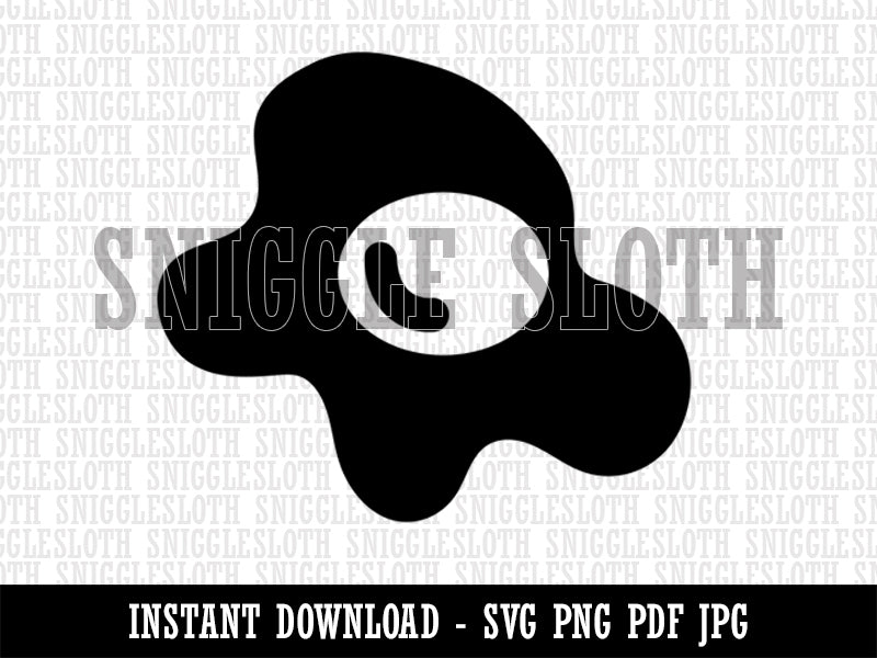 Egg Cooked Sunny Side Up Clipart Digital Download SVG PNG JPG PDF Cut Files