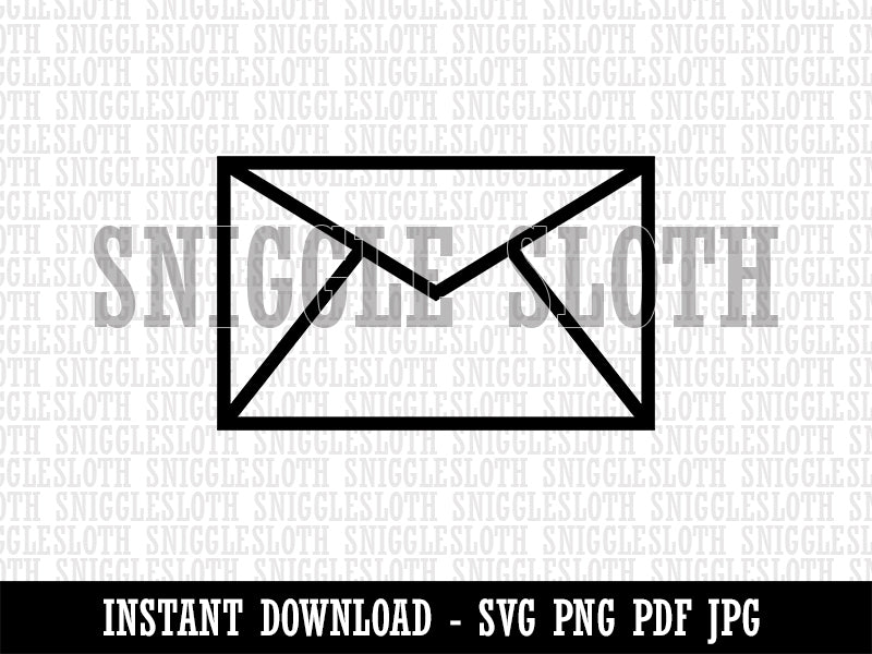 Envelope Mail Clipart Digital Download SVG PNG JPG PDF Cut Files