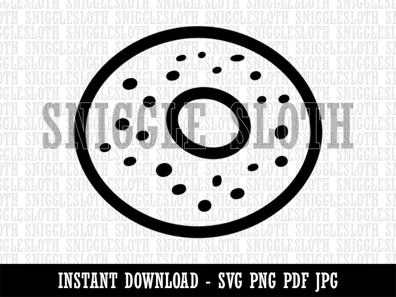 Everything Bagel Clipart Digital Download SVG PNG JPG PDF Cut Files