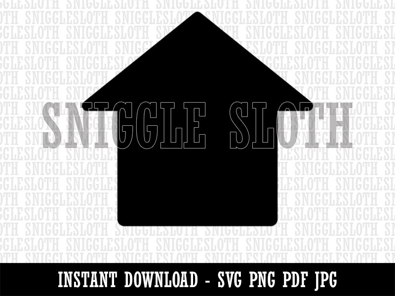 House Home Clipart Digital Download SVG PNG JPG PDF Cut Files