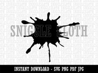 Ink Splatter Clipart Digital Download SVG PNG JPG PDF Cut Files