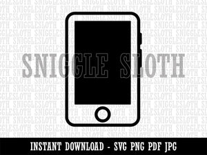 Retro Smart Phone Clipart Digital Download SVG PNG JPG PDF Cut Files