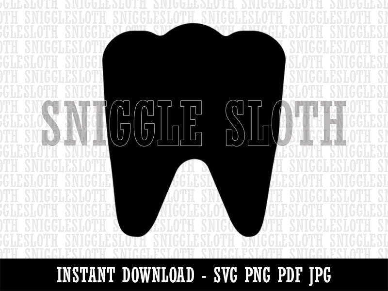 Tooth Dentist Clipart Digital Download SVG PNG JPG PDF Cut Files
