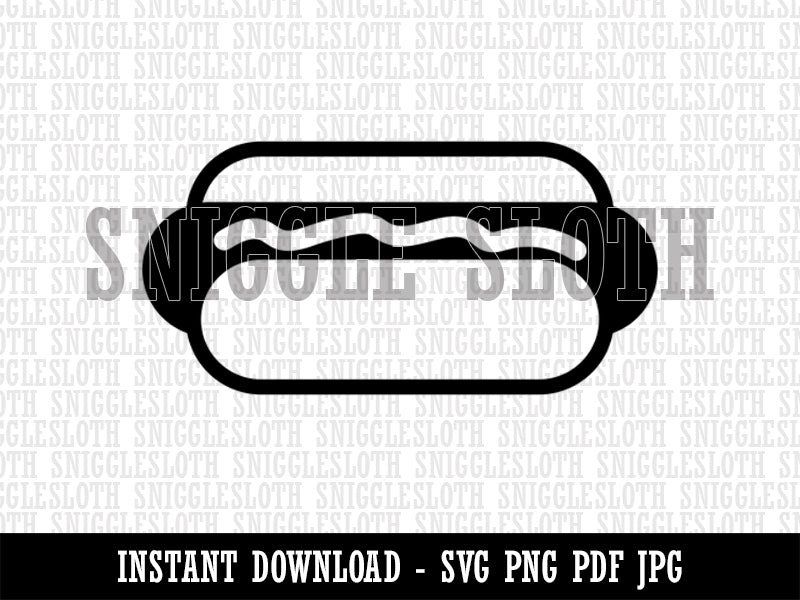 Yummy Hot Dog Clipart Digital Download SVG PNG JPG PDF Cut Files
